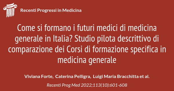 Come Si Formano I Futuri Medici Di Medicina Generale In Italia Studio